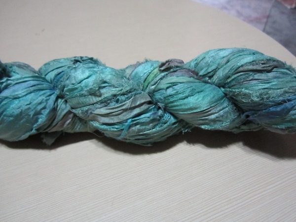 Sari Silk Ribbon - AQUAMARINE