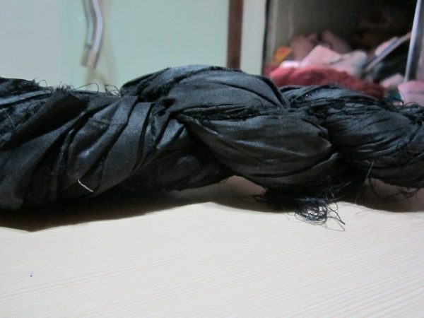 Sari Silk Ribbon - Black