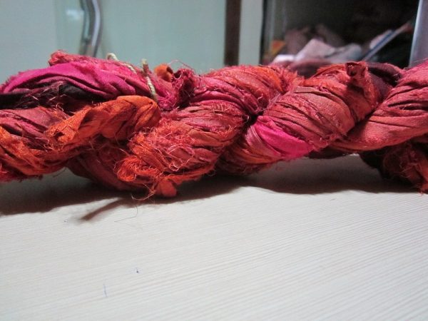 Sari Silk Ribbon-Brick