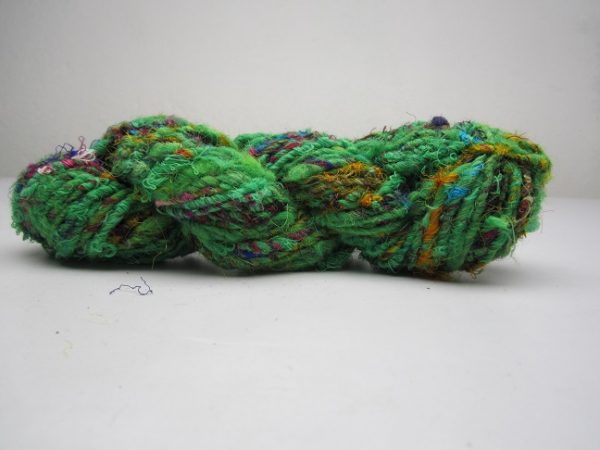 Recycle Silk Wool Yarn - Light Green
