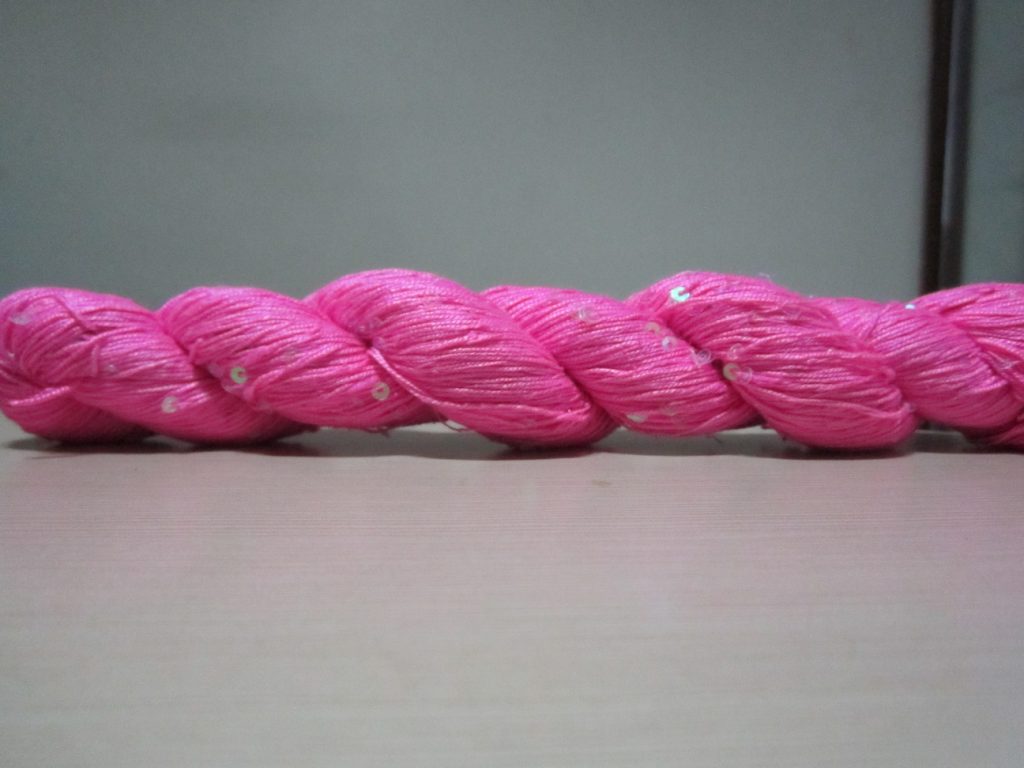 Spun Silk Yarn SEQ – Deep Pink