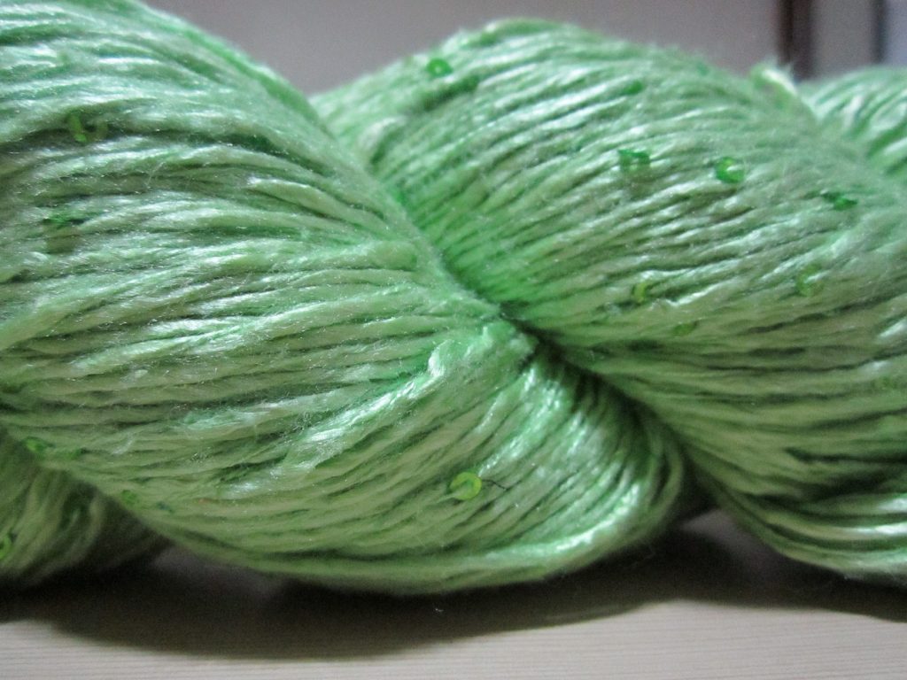 Spun Silk Yarn-SEQ PALE GREEN