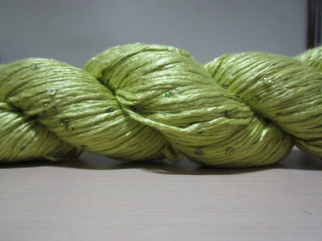 Spun Silk Yarn SEQ – Lime Green