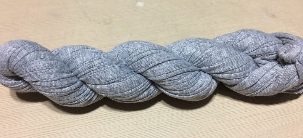 Recycled T-Shirt Ribbon – Dove Grey