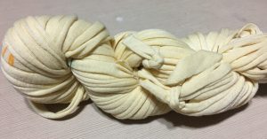 Recycled T-Shirt Ribbon – French Vanilla