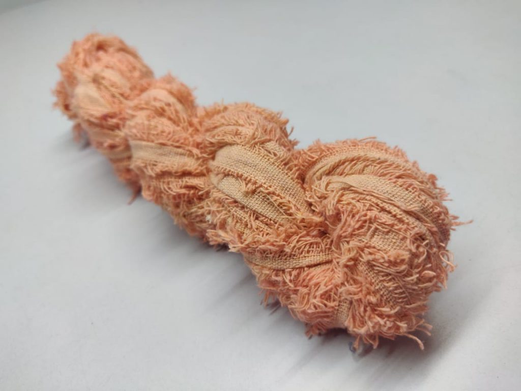 Cotton Frizz Ribbon – Creamy Orange