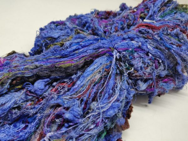 Recycle Silk Batts - Purple