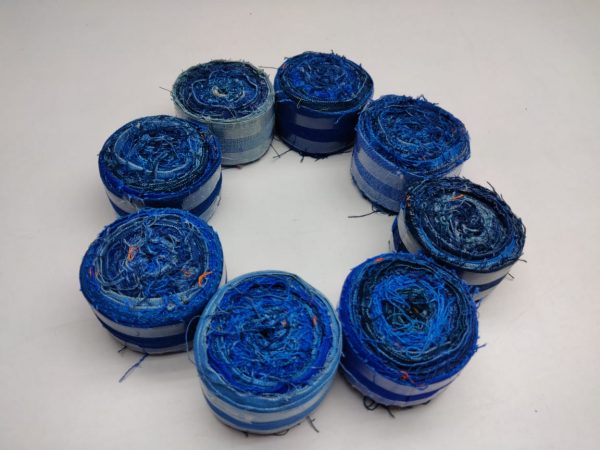 recycle Denim Ribbon | latifi Silks