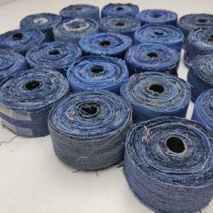 Recycle Denim Ribbon | Latifi Silks