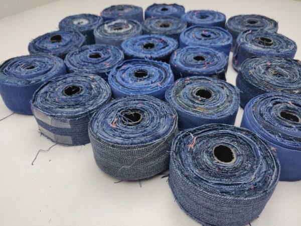 Recycle Denim Ribbon | Latifi Silks