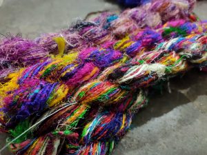 Recycled Sari Silk Yarn – Premium – Multi