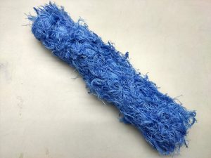 Linen Frizz Ribbon – Azure Blue
