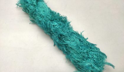 Linen Frizz Ribbon - Latifi Silk Exports LLP - Turquoise Linen Frizz Ribbon - Latifi Silk Exports LLP