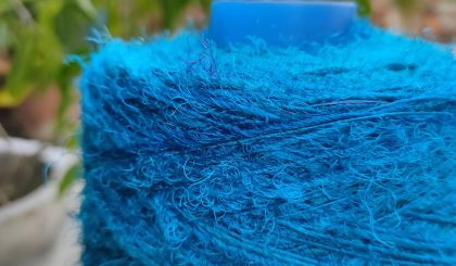 Sari Silk Yarn Prime Sea Blue (2) Recycled Sari SIlk Premium